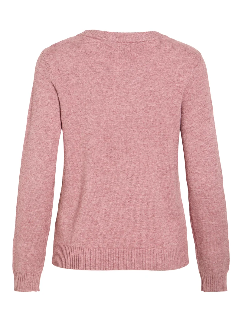 VIRIL O-NECK L/S KNIT TOP - NOOS