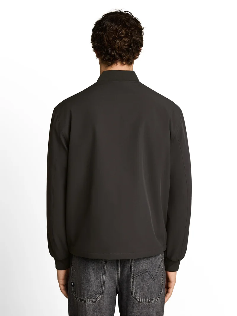 Blouson Jacke mit Logo-Stickerei