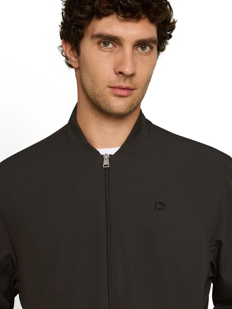 Blouson Jacke mit Logo-Stickerei