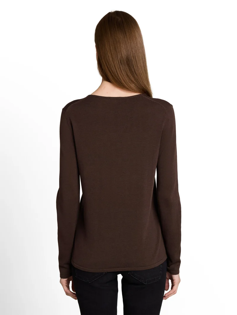 Strickpullover mit V-Ausschnitt