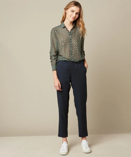 Paolo Navy Trousers