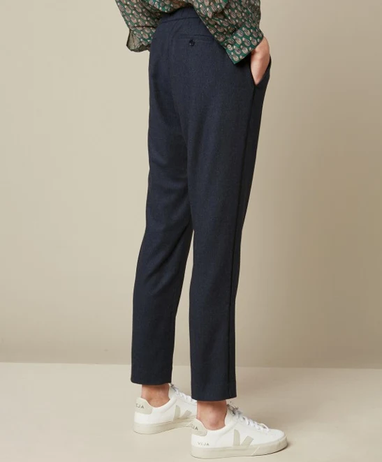 Paolo Navy Trousers