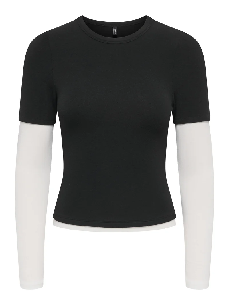 ONLDUBLA L/S DOUBLE TOP JRS