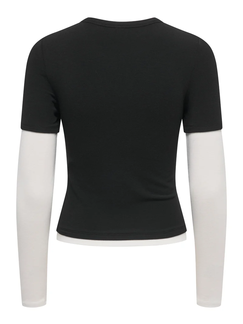 ONLDUBLA L/S DOUBLE TOP JRS