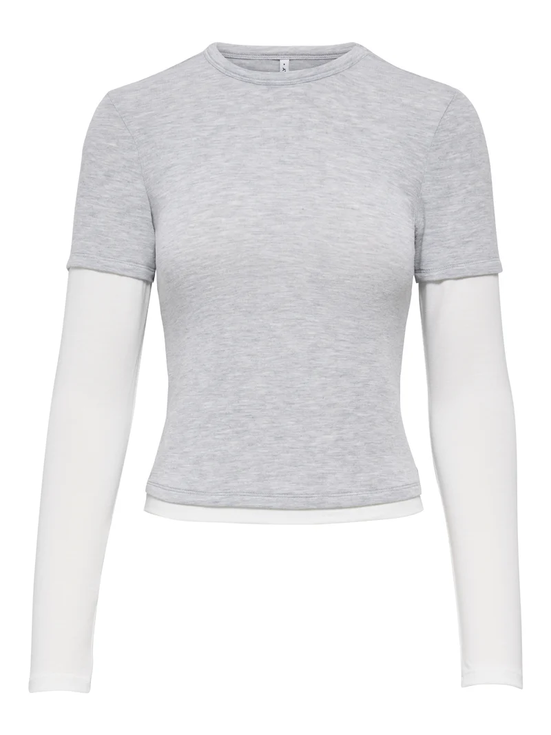 ONLDUBLA L/S DOUBLE TOP JRS