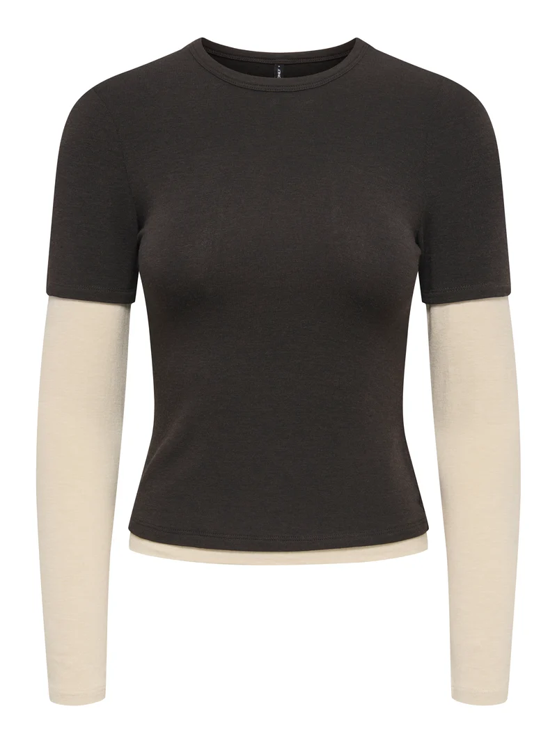 ONLDUBLA L/S DOUBLE TOP JRS