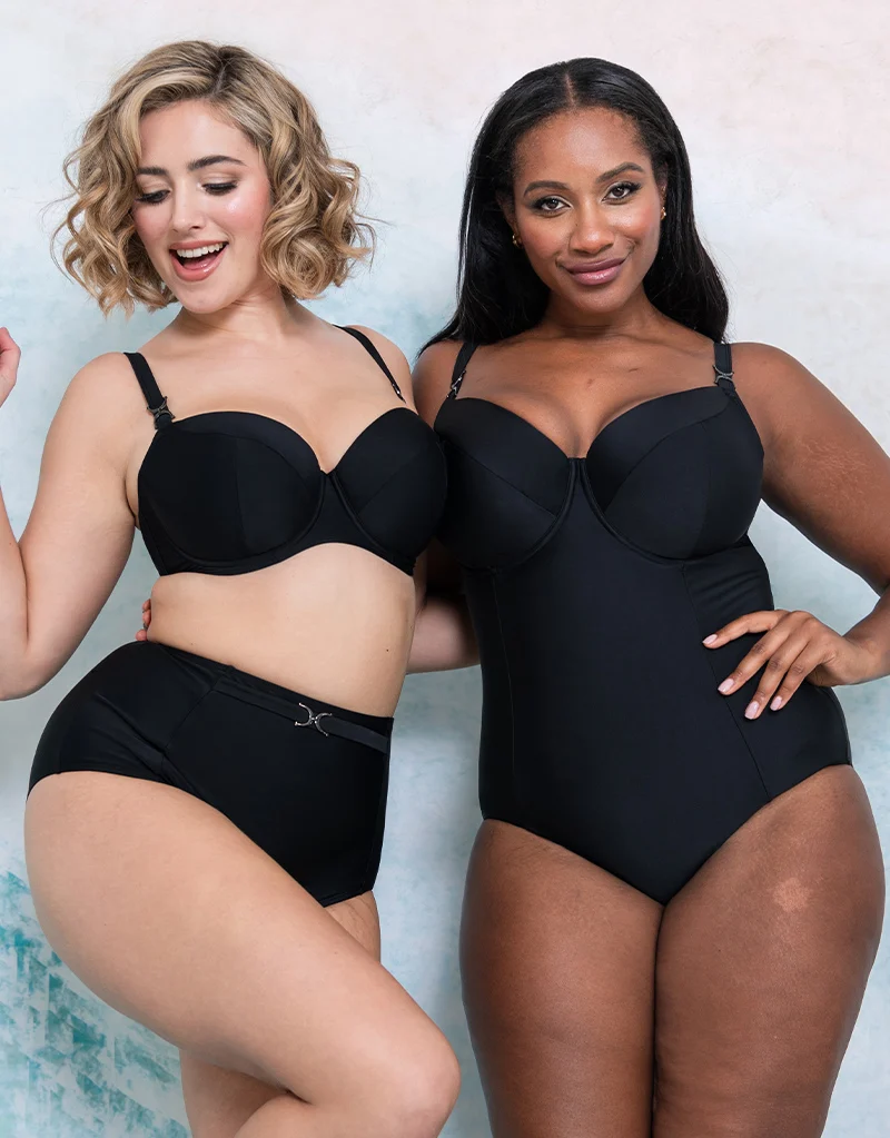 Flirtelle Verona Beach Balcony Swimsuit Black