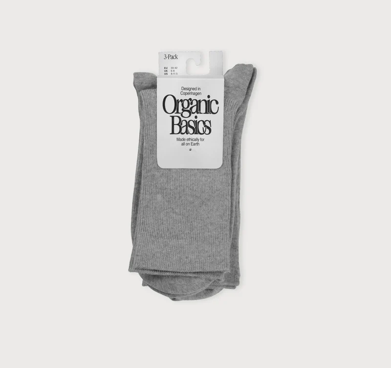 Core Crew Rib Socks 3-Pack