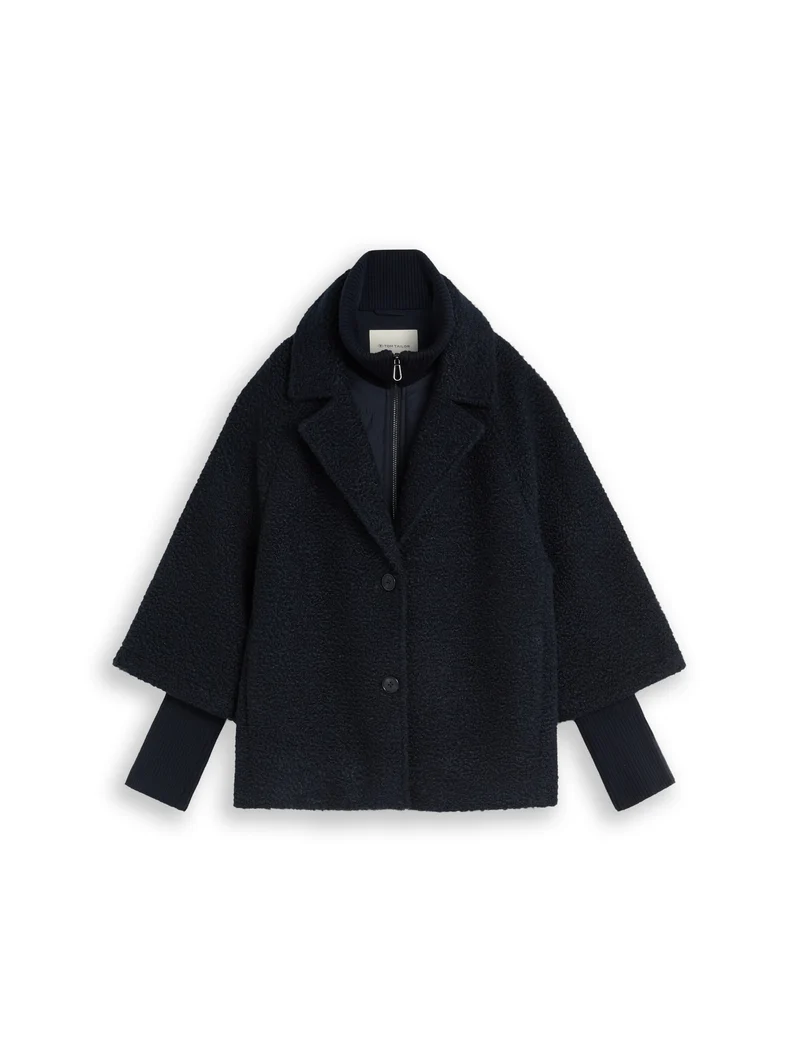 Cosy Cape Jacke im 2-in-1-Look