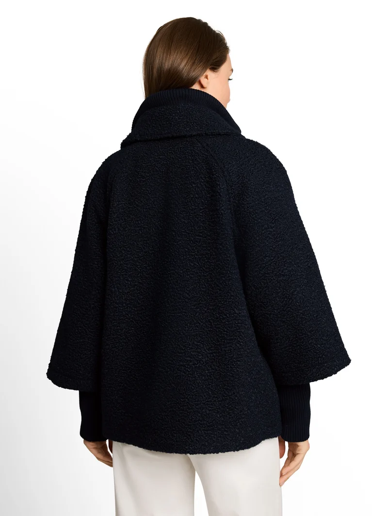 Cosy Cape Jacke im 2-in-1-Look