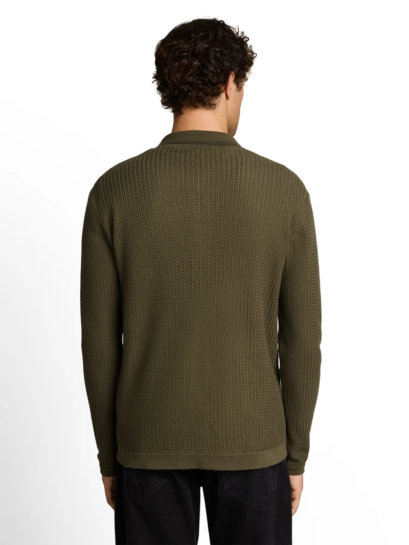 Relaxed Fit Strickjacke