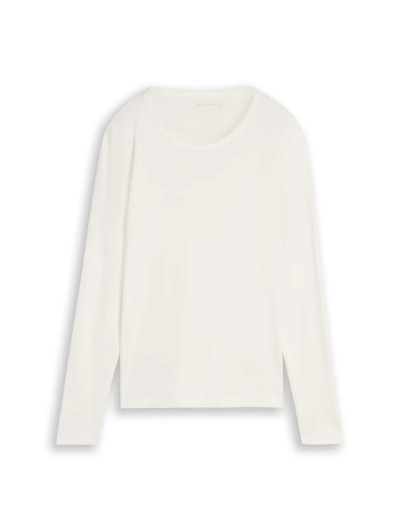 Basic Langarmshirt aus Baumwolle