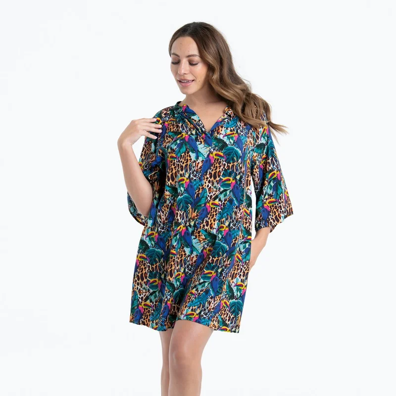 Rosa Faia Bademode – Manihi-Kleid, mehrfarbig