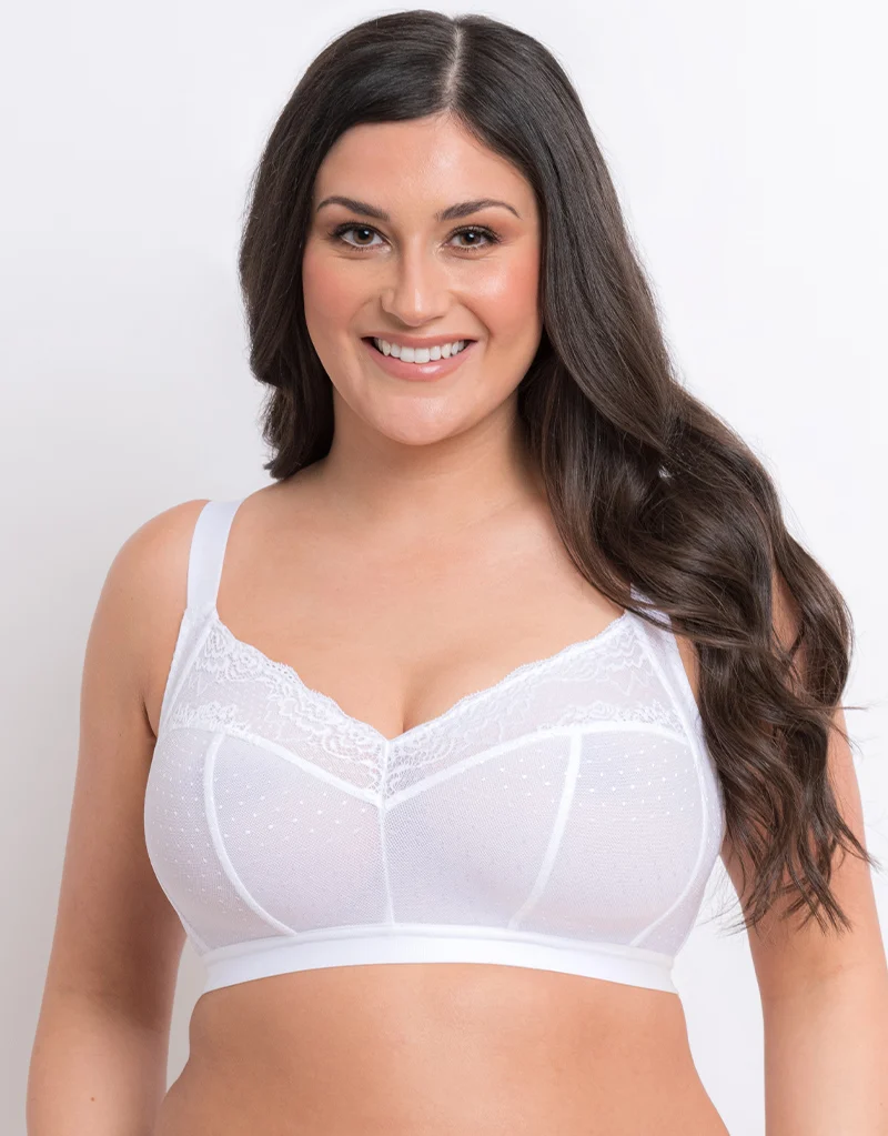 Flirtelle Viola Non-Wired Bralette White