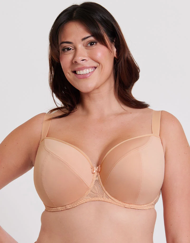 Flirtelle Emma Padded Balcony Bra Latte