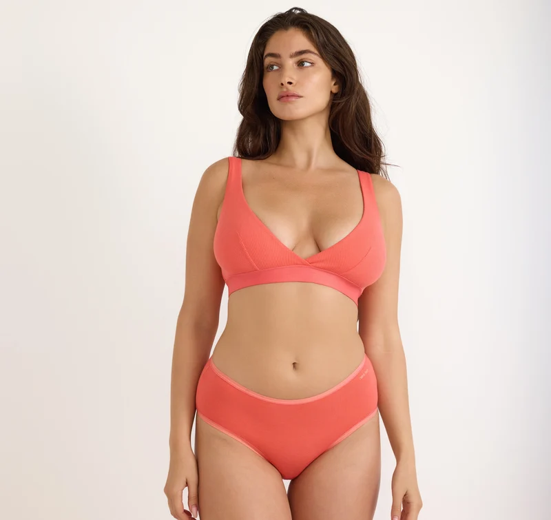 Core Rib Plunge Bralette