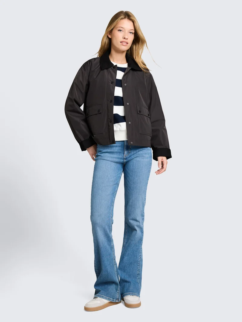 Übergangjacke mit Cord-Kragen