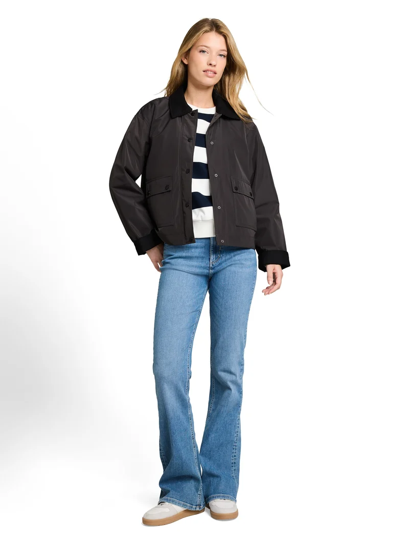 Übergangjacke mit Cord-Kragen