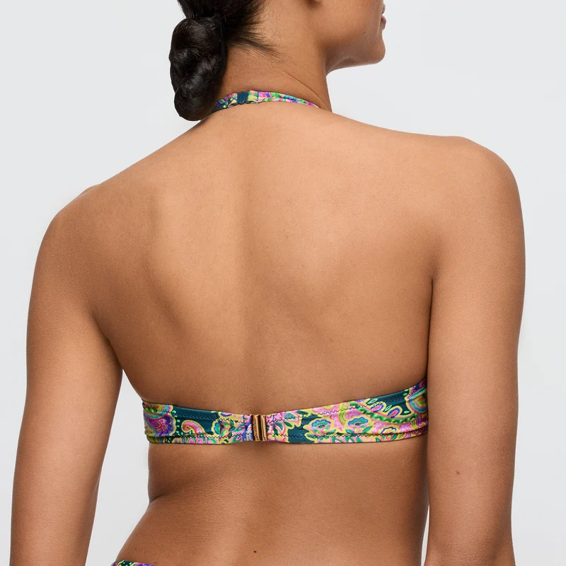 JOLISE Tropical Paisley Unterlegter Bikini Herzform