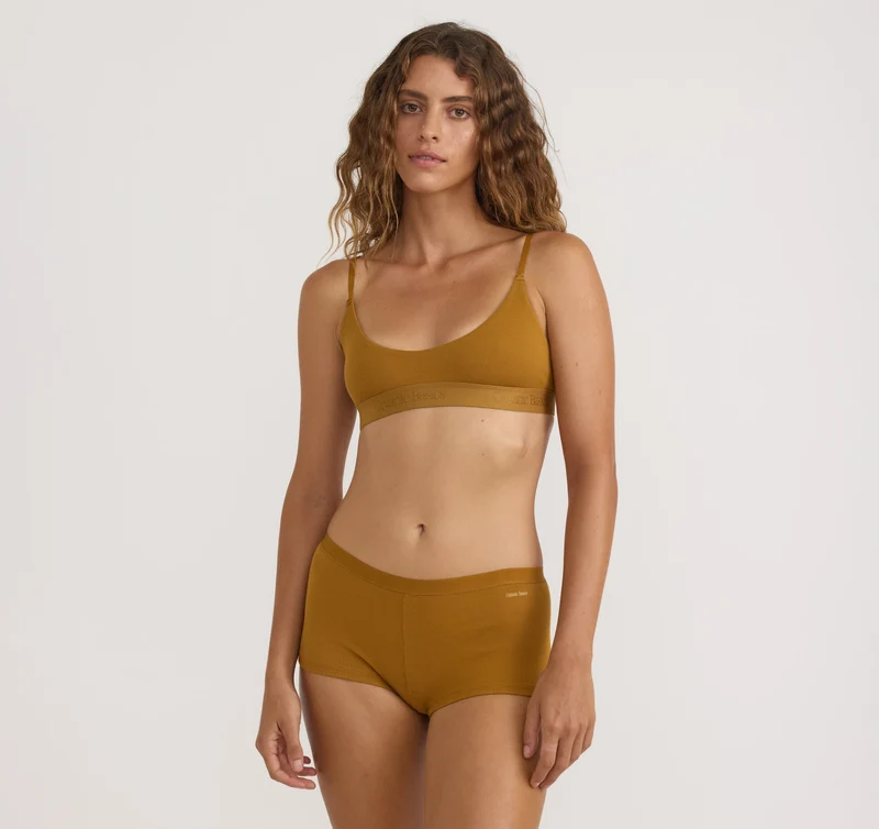Core Rib Open Back Scoop Bralette