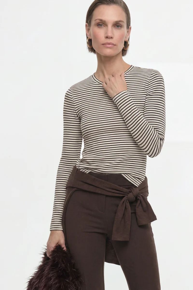 Organic Sparkle Striped Longsleeve