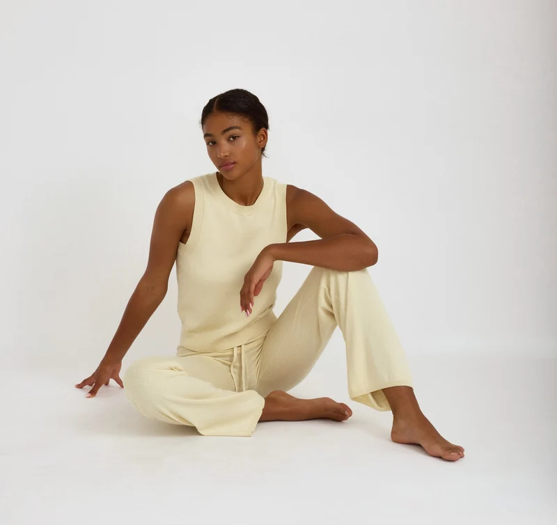 Soft Knit Straight Leg Pants