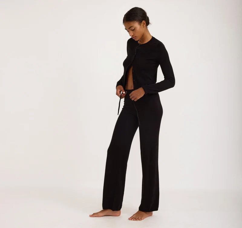 Soft Knit Straight Leg Pants