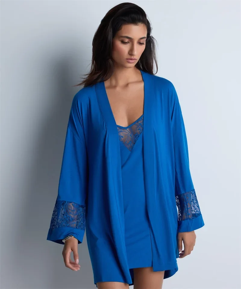 Aubade - Lazy Days Kimono Himmelblau