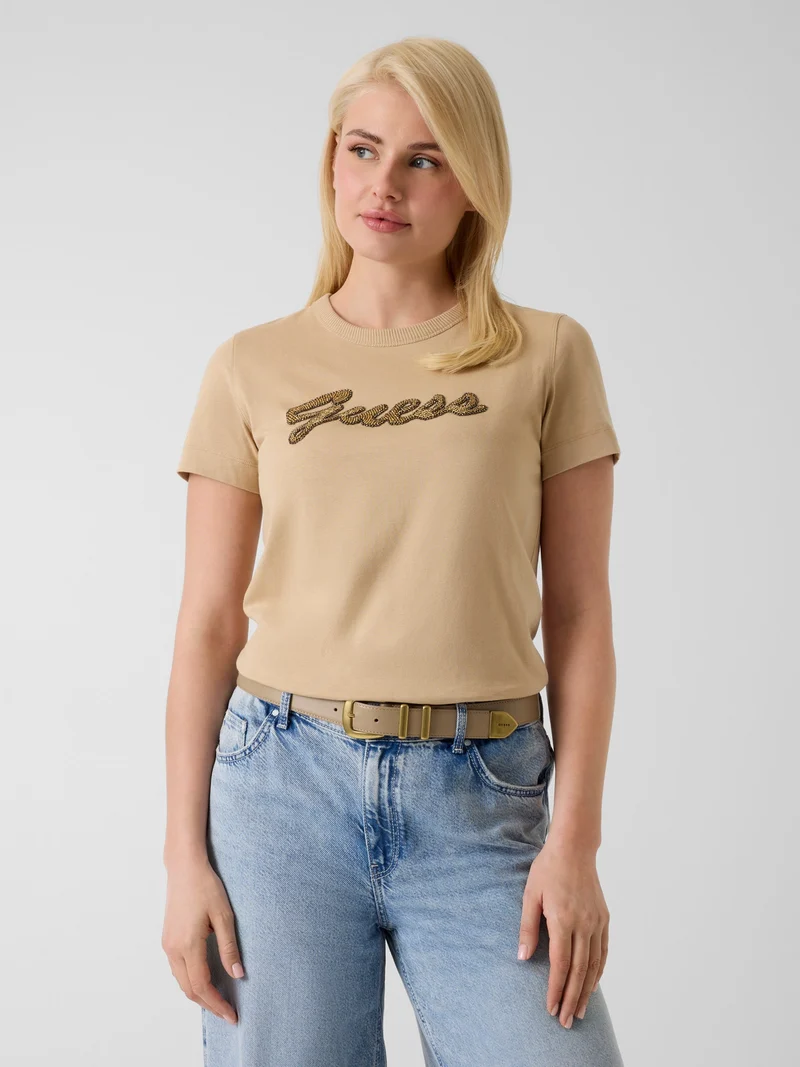 SS CN BEADS SCRIPT TEE