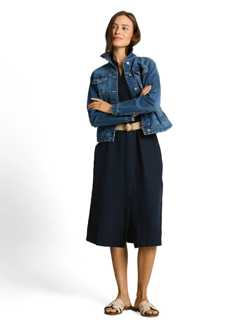 Loose Fit Midi-Kleid mit Gürtel