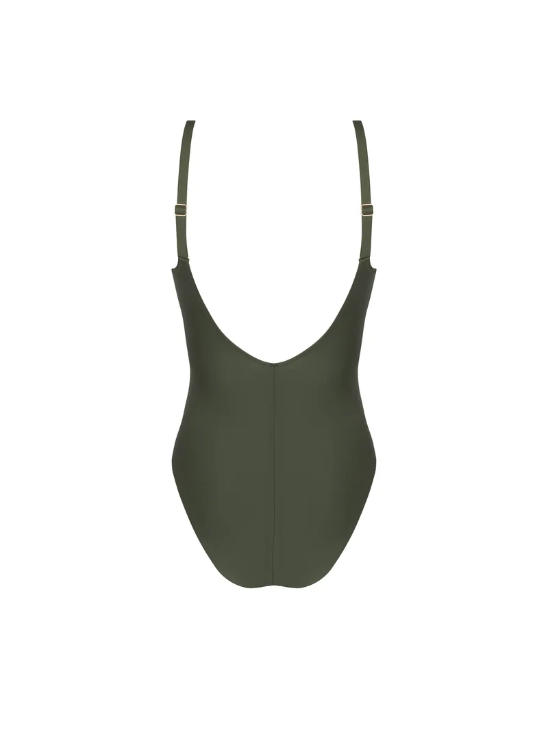 Antigel Swimwear von Lise Charmel – La Smartissime Vollschalen-Badeanzug mit Bügeln, Khaki Bronze