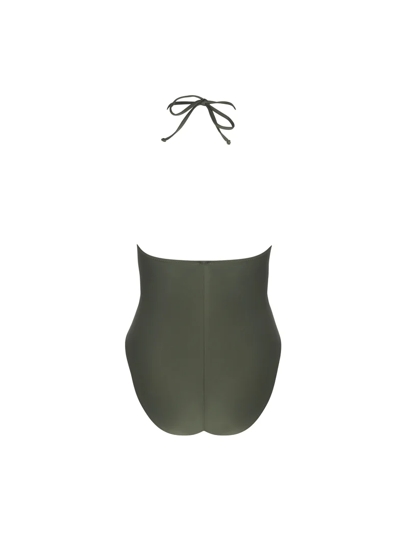 Antigel Swimwear von Lise Charmel – La Smartissime Bustier-Badeanzug Khaki Bronze
