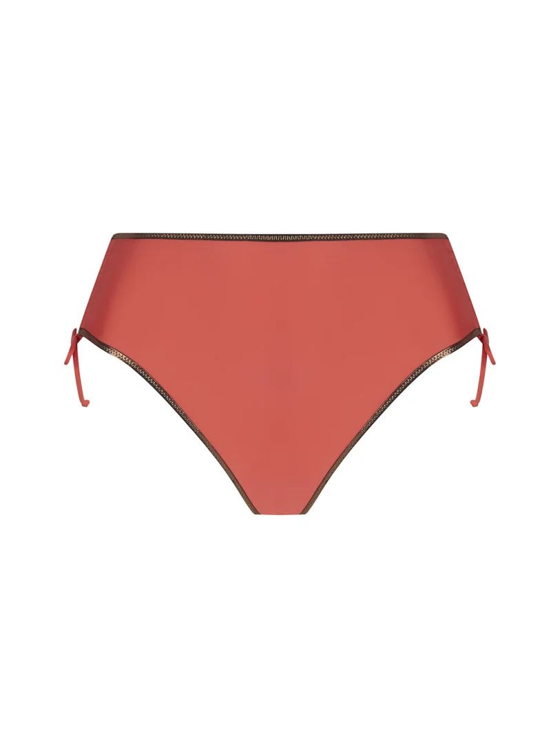 Antigel Swimwear von Lise Charmel – La Smartissime Verstellbarer Bikini mit hohem Bund in Korallenbronze