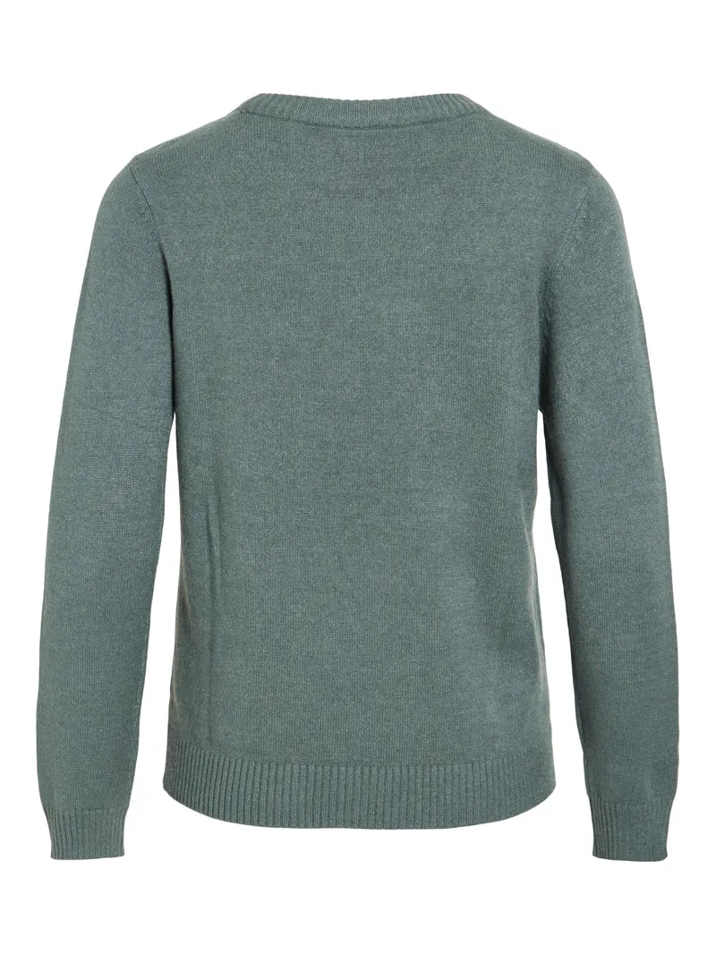 VIRIL O-NECK L/S KNIT TOP - NOOS