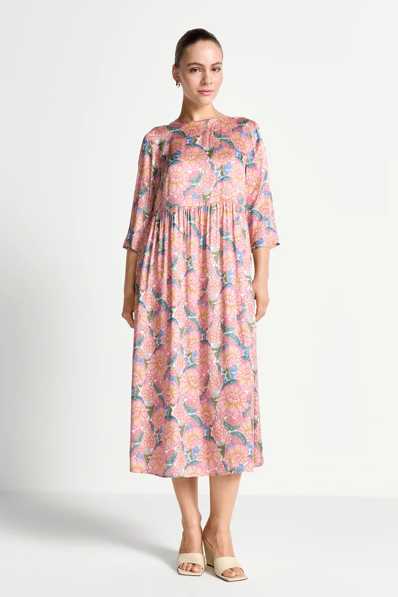 Printed Midi Dress