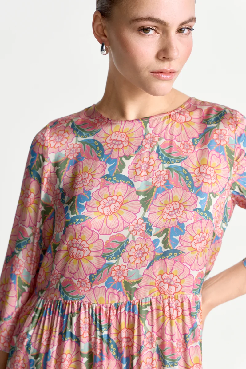 Printed Midi Dress