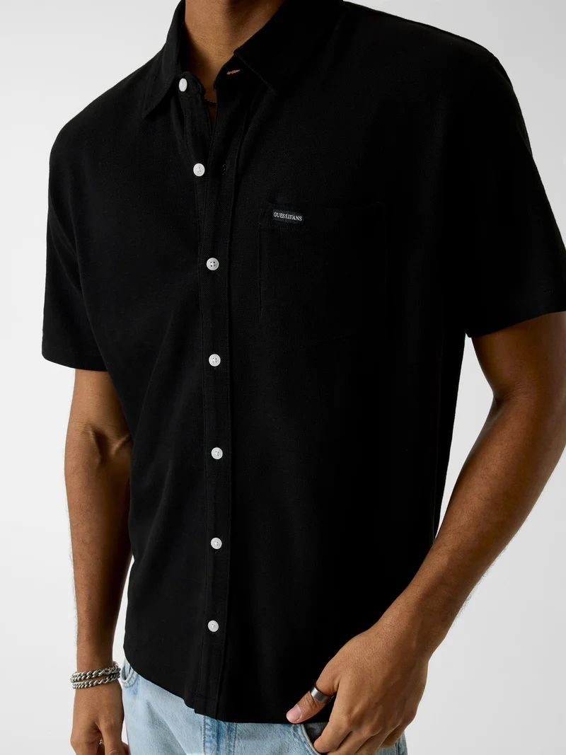 GJ REG FIT SLUB PIQUE SS SHIRT
