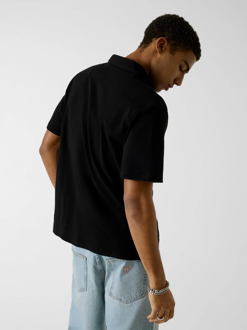 GJ REG FIT SLUB PIQUE SS SHIRT