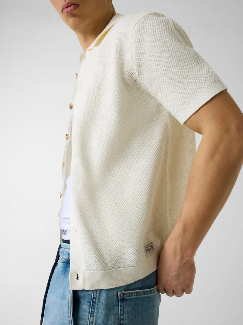 GJ SS BUTTONED POLO SWTR