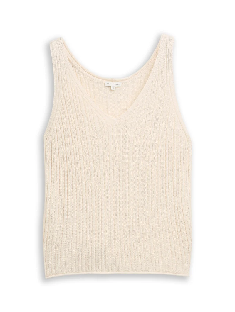 Stricktop mit V-Ausschnitt