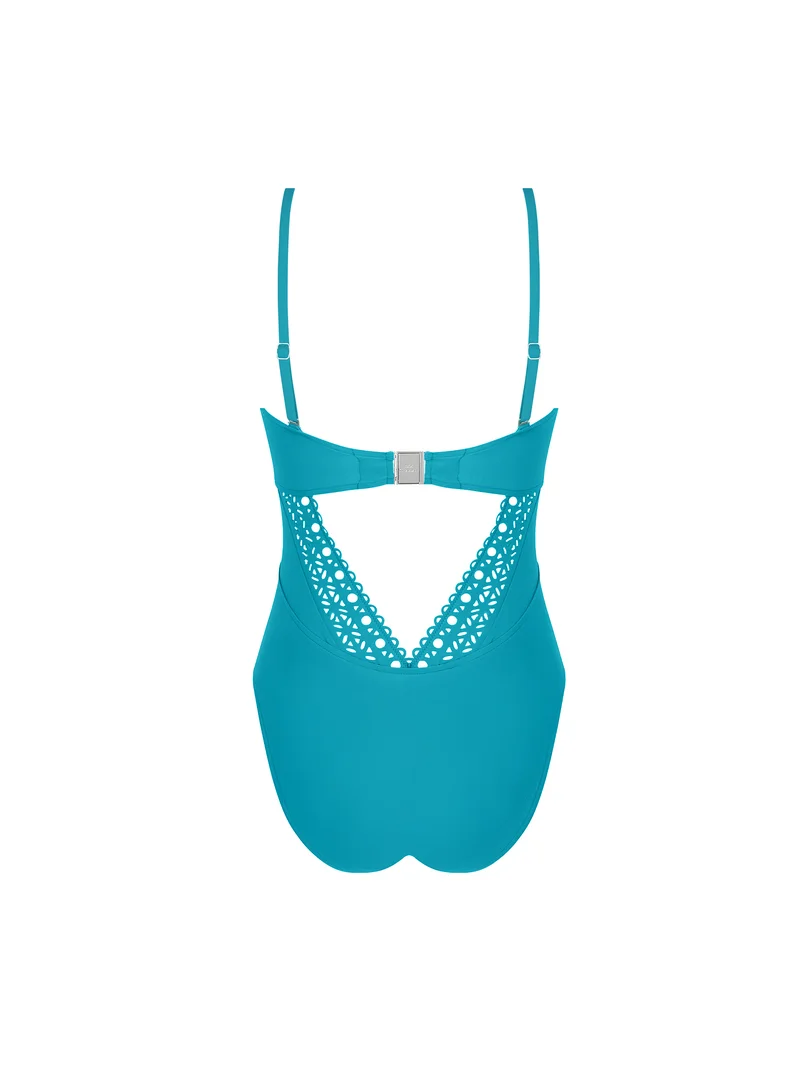 Lise Charmel Bademode - Ajourage Couture Soft Cup trägerloser Badeanzug Ajourage Lagon