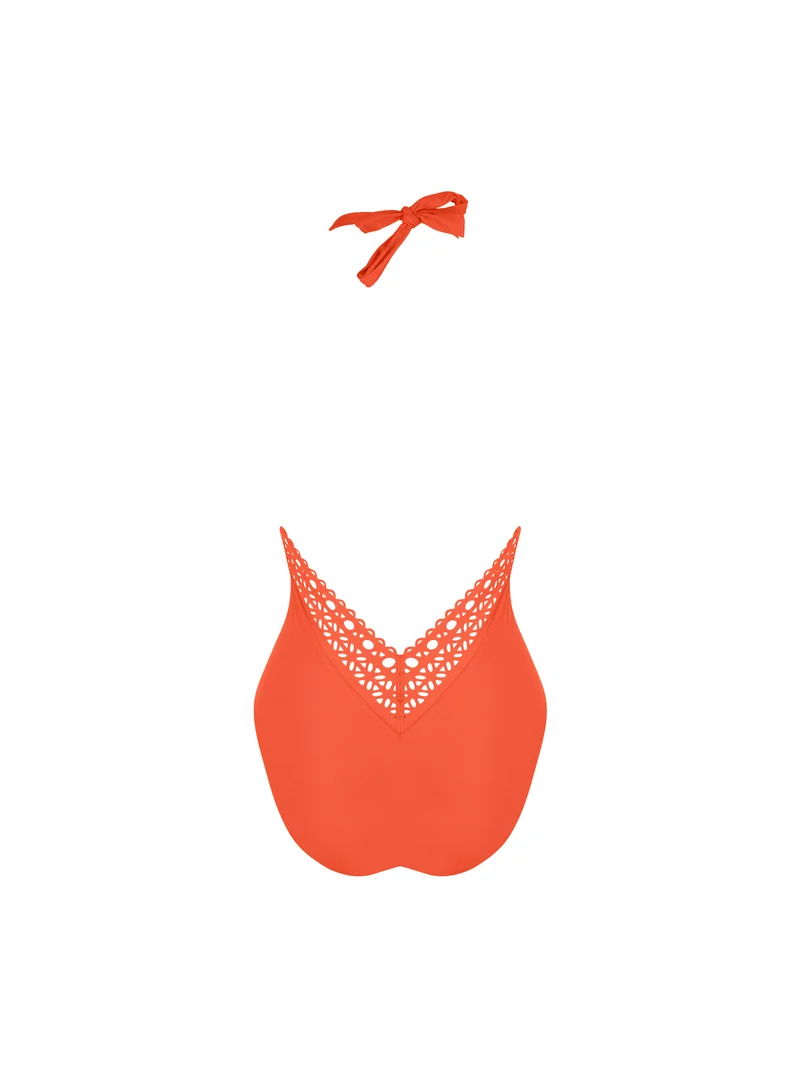 Lise Charmel Bademode - Ajourage Couture Neckholder-Badeanzug mit tiefem Rückenausschnitt, Ajourage Papaye