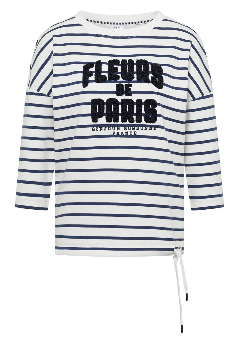 3/4-Arm Shirt mit Wording Artwork
