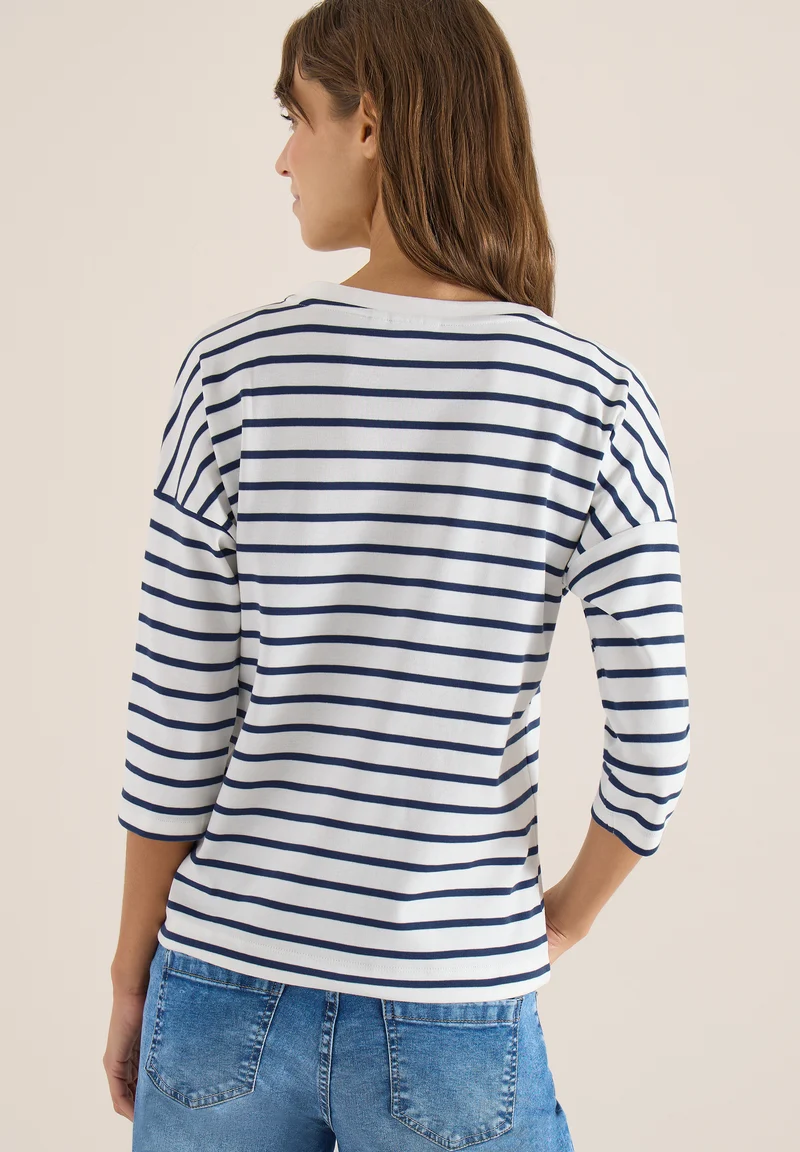 3/4-Arm Shirt mit Wording Artwork