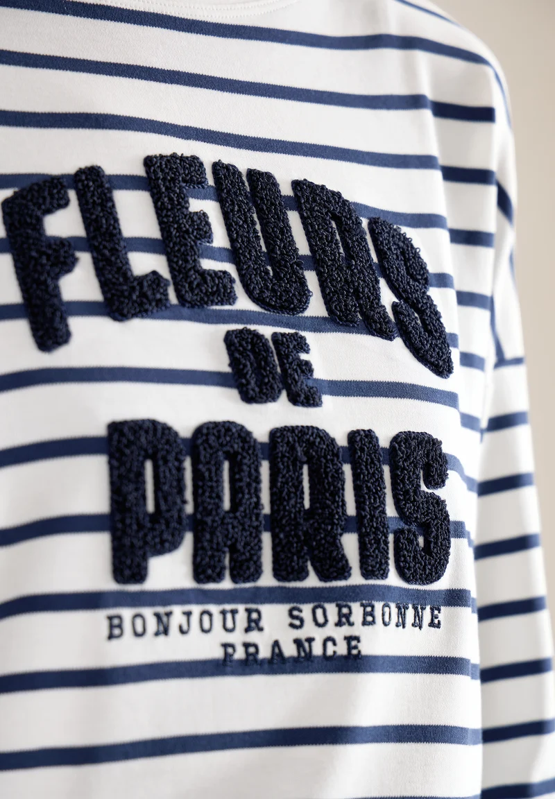3/4-Arm Shirt mit Wording Artwork