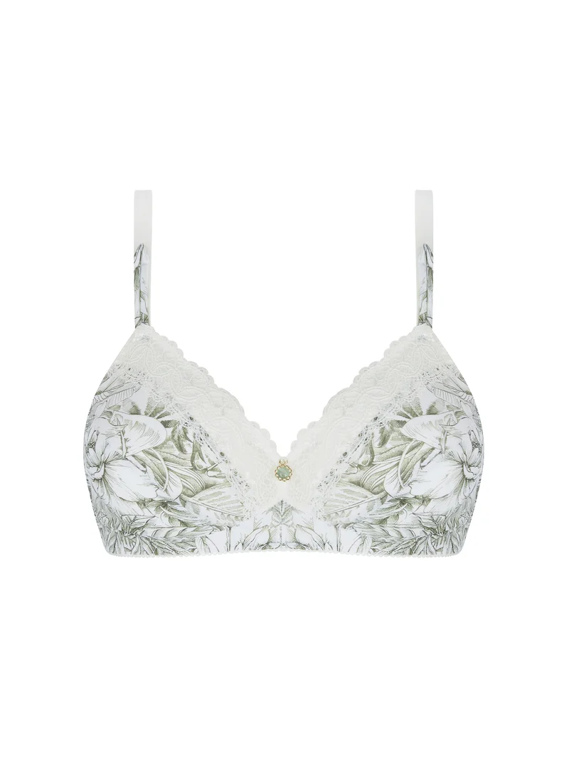 Antigel von Lise Charmel – Echappee Green Wireless Triangle Support Bra Toile Green