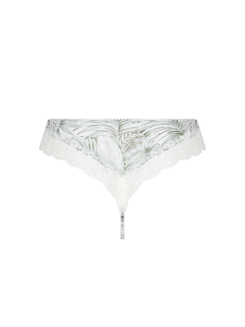 Antigel von Lise Charmel – Echappee Grüner String-Tanga Toile Green