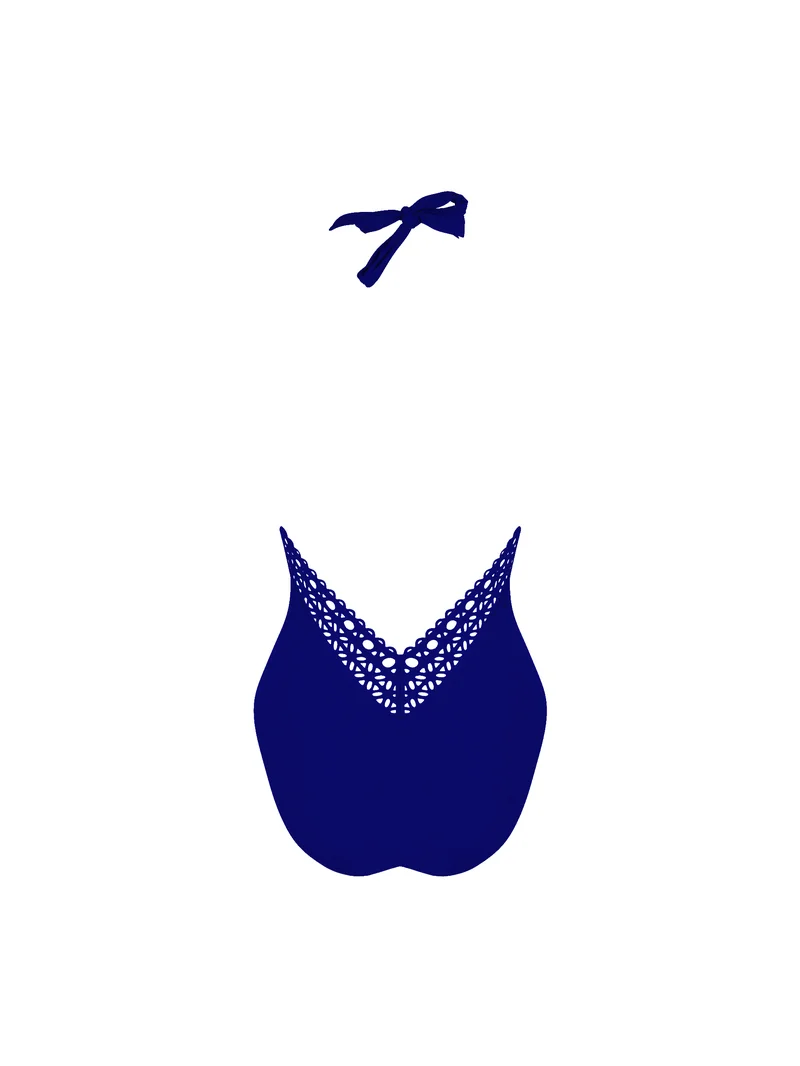 Lise Charmel Bademode - Ajourage Couture Neckholder-Badeanzug mit tiefem Rückenausschnitt, Ajourage Outremer