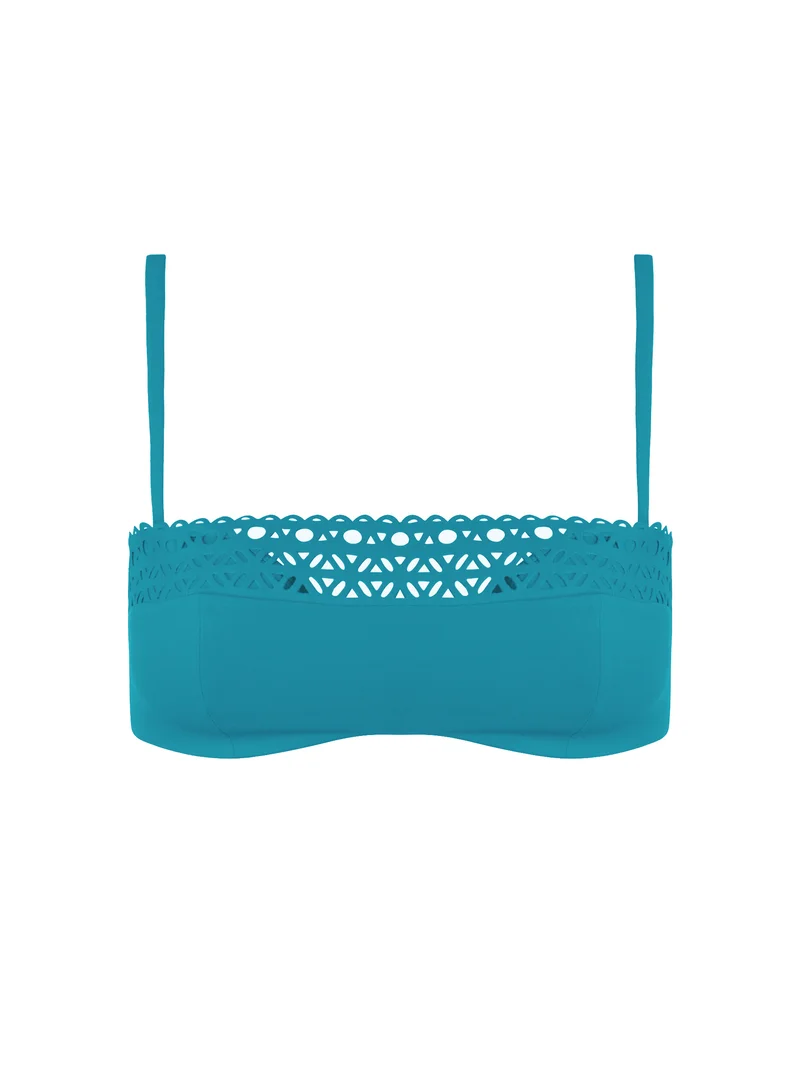 Lise Charmel Bademode - Ajourage Couture Gepolsterter trägerloser Bikini Ajourage Lagon