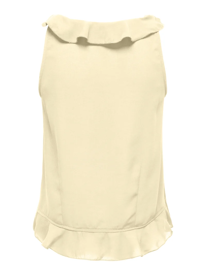 ONLMONET S/L FLOWY V-NECK RUFFLE TOP WVN
